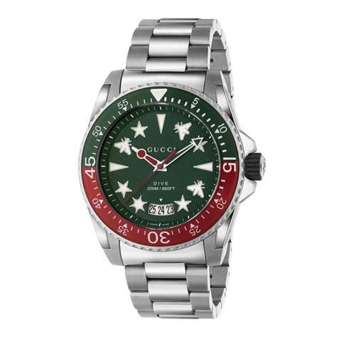 long green gucci watch box|Gucci watch green and red.